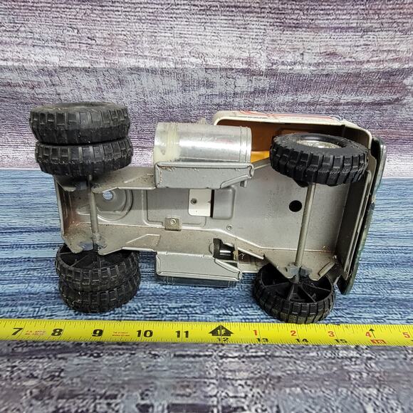 Vtg Ertl transtar Pressed Steel International cabover single axle semi white - Picture 8 of 8